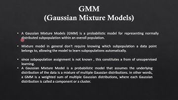 Gaussian Mixture Models