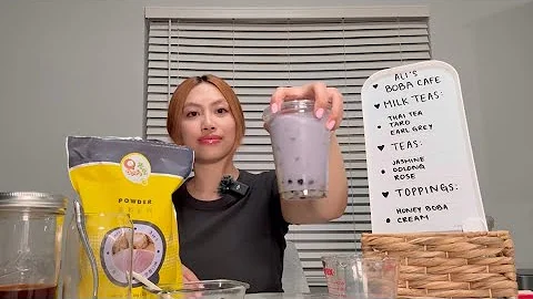 (LOFI ASMR) Boba Barista makes your drinks at Cafe 🧋