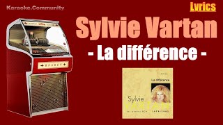 Lyrics - Sylvie Vartan - La différence