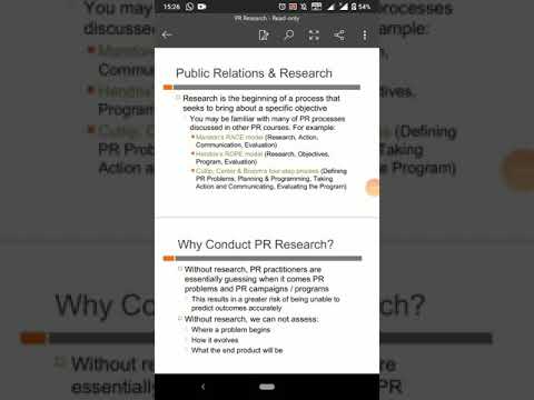 वीडियो: जनसंपर्क में अनुसंधान की क्या भूमिका है?