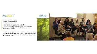 11a A conversation on lived experience in research