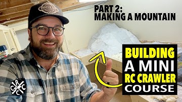 Building a New Indoor Mini Crawler Course Part 2: Cardboard & Plaster Cloth Mountain