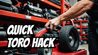 Toro LX425 Drive Belt Replacement without removing cover and pulley
