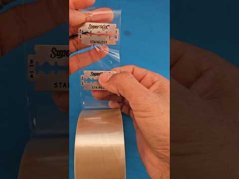 Place the razor blade on the shower plate and see the result.