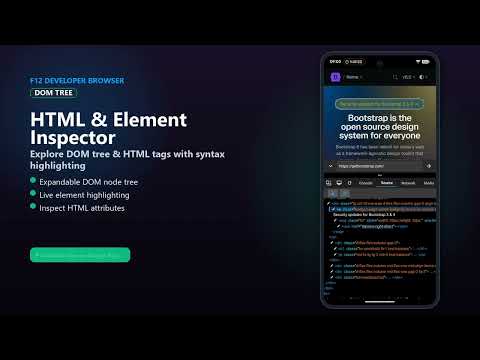 Inspect Element & DevTools on Android! | F12 Developer Browser Overview