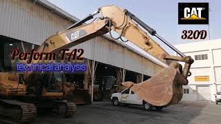 #Caterpillar 320D Excavator performed TA2,hydraulic low power #betoysworld