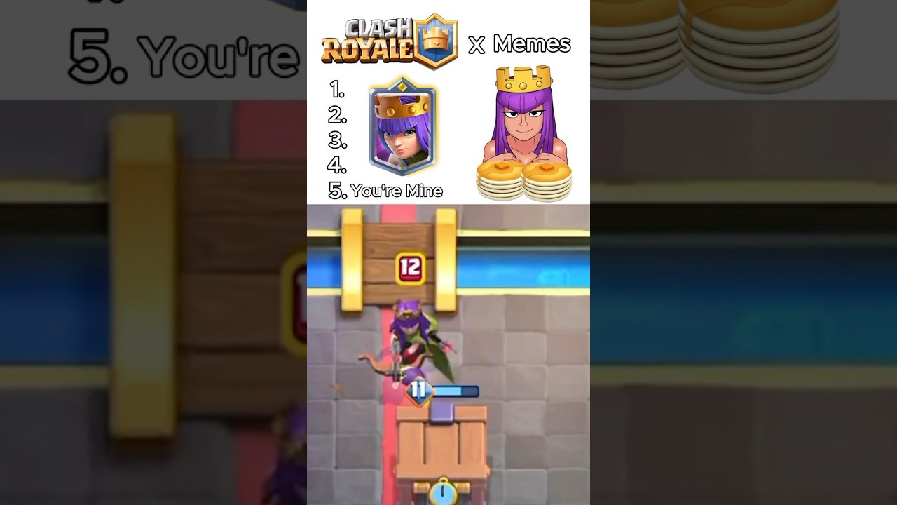 Top 5 Memes in Clash Royale🤣🔥 #clashroyale #clashroyal #clashroyalememes #andrast