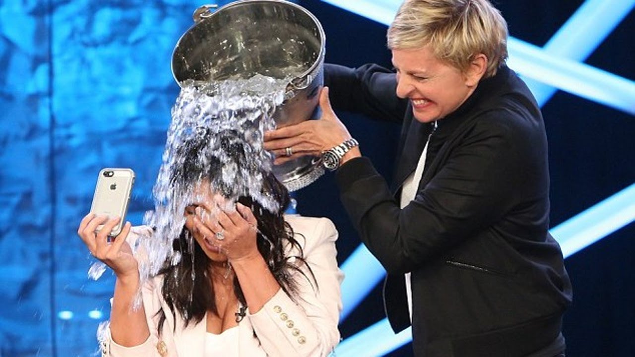 ellen degeneres kim kardashian ice bucket challenge kim kardashian takes ice bucket challenge on ellen ellen degeneres kim kardashian ice bucket challenge kim kardashian takes ice bucket challenge on ellen