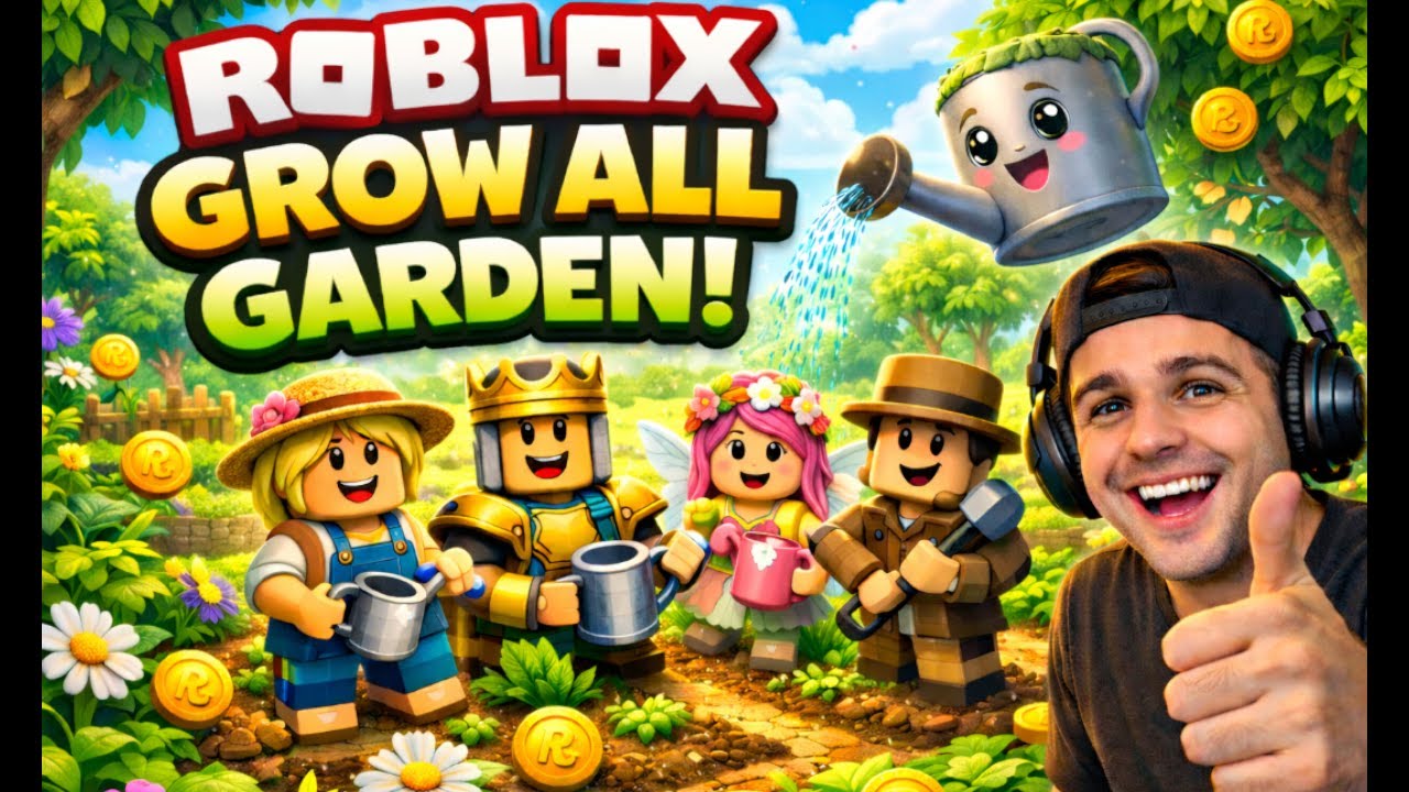 GROW ALL GARDEN NO ROBLOX! EVENTO DE ADIMIN!