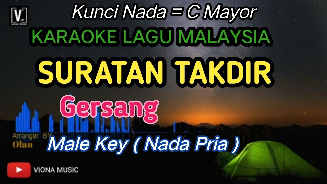 Gersang - Suratan Takdir [ Karaoke ] Viona Music