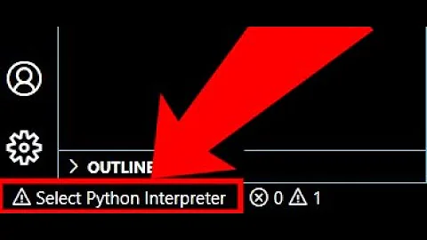 Error python interpreter is not selected. Error python interpreter is not selected