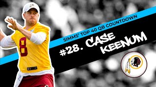 Chris Simms' Top 40 QBs: Case Keenum comes in at No. 28 | Chris Simms Unbuttoned | NBC Sports