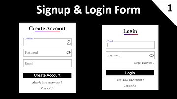 Create Registration and Login Form with HTML, CSS, and JavaScript.