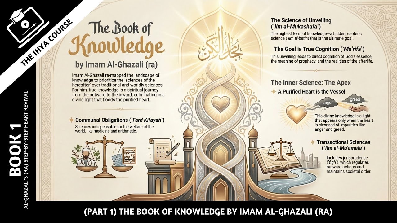 The Book of Knowledge (PART 1) — Al-Ghazali | The Ihya Course (Book 1/40) | Audiobook 2.0 (part 1)