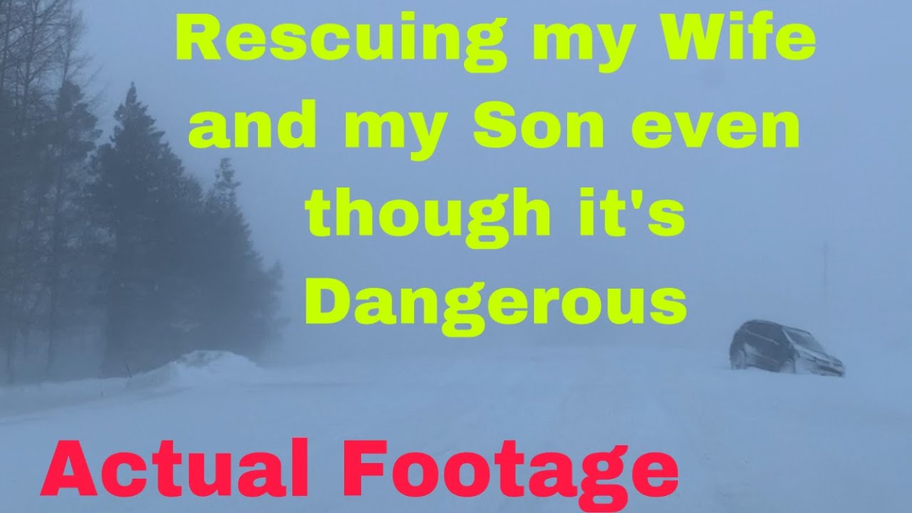 Snow Storm in Manitoba Canada too Dangerous