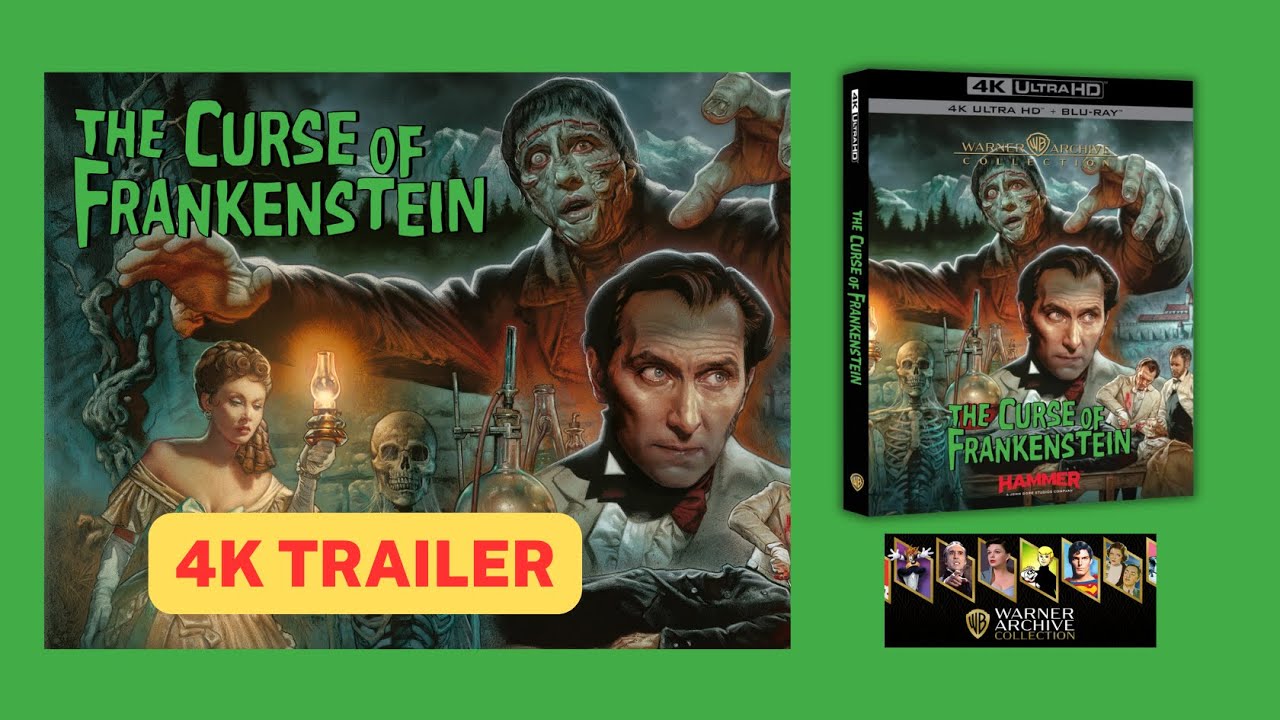 Warner Archive Edition THE CURSE OF FRANKENSTEIN #4K #Trailer