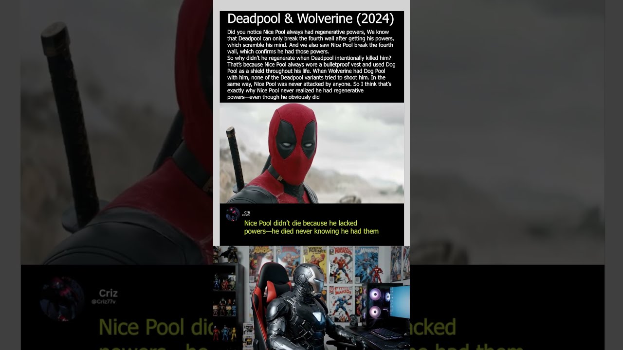 Nice Pool Didn T Die Because He Lacked Powers Died Never Knowing Had Them