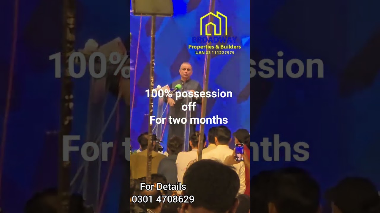 Abdul Aleem Khan Announces 100% discount on possesion charges