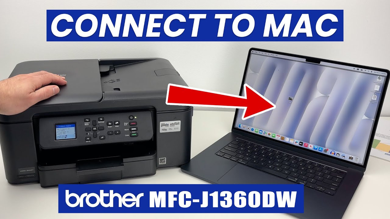 Как подключиться, печатать и сканировать с помощью Mac и Brother MFC-J1360DW