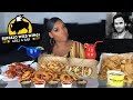 BUFFALO WILD WINGS MUKBANG | BBQ WINGS|ONION RINGS| SHRIMP| STREET TACOS & MORE