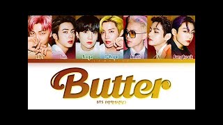 BTS Butter Lyrics (방탄소년단 Butter 가사) (Audio)