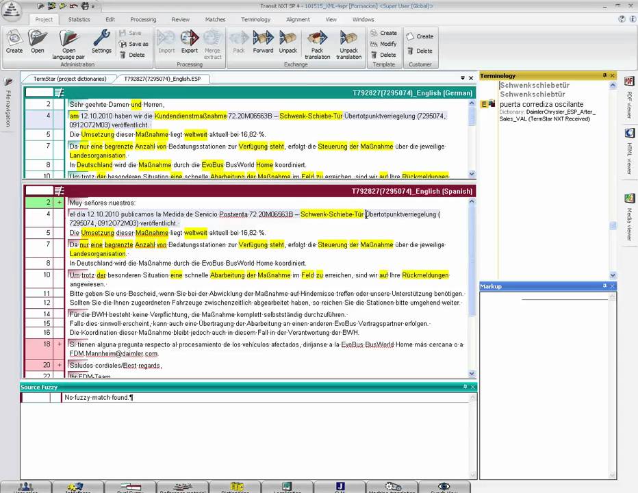 How to run a concordance search in Transit NXT