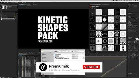 Kinetic Shapes Pack Tutorial (After Effects - Premiere Pro - PremiumBuilder Extension Tool))