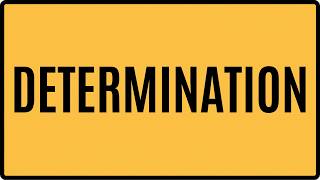 DETERMINATION Meaning & Examples | Advanced English Vocabulary