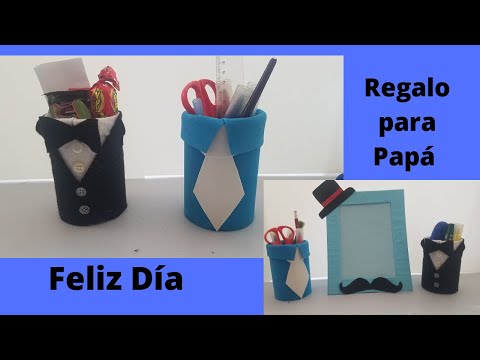 Portalapices con latas. / Regalos para Papá