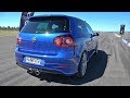 800HP Volkswagen Golf 5 R32 Turbo 1/2 Mile Accelerations!