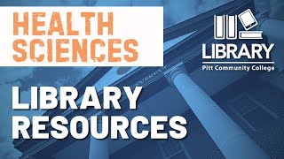 PCC Health Sciences Library Resources