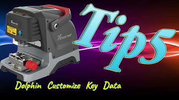 Xhorse Tech Tip 5 Customize key data