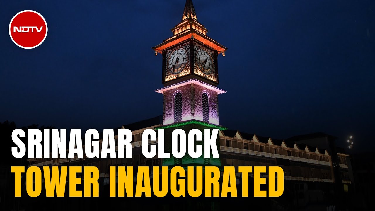 J&K Lt Governor Manoj Sinha Inaugurates Clock Tower In Srinagar's Lal Chowk