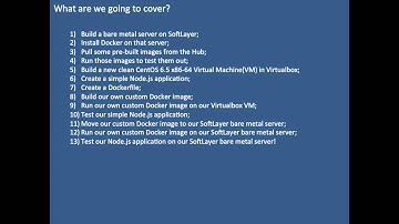 SoftLayer - Tutorial Number Ten - Part One - Introduction to Docker