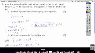 Integral Calculus - Kinematics
