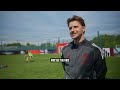 United players lead football skills session