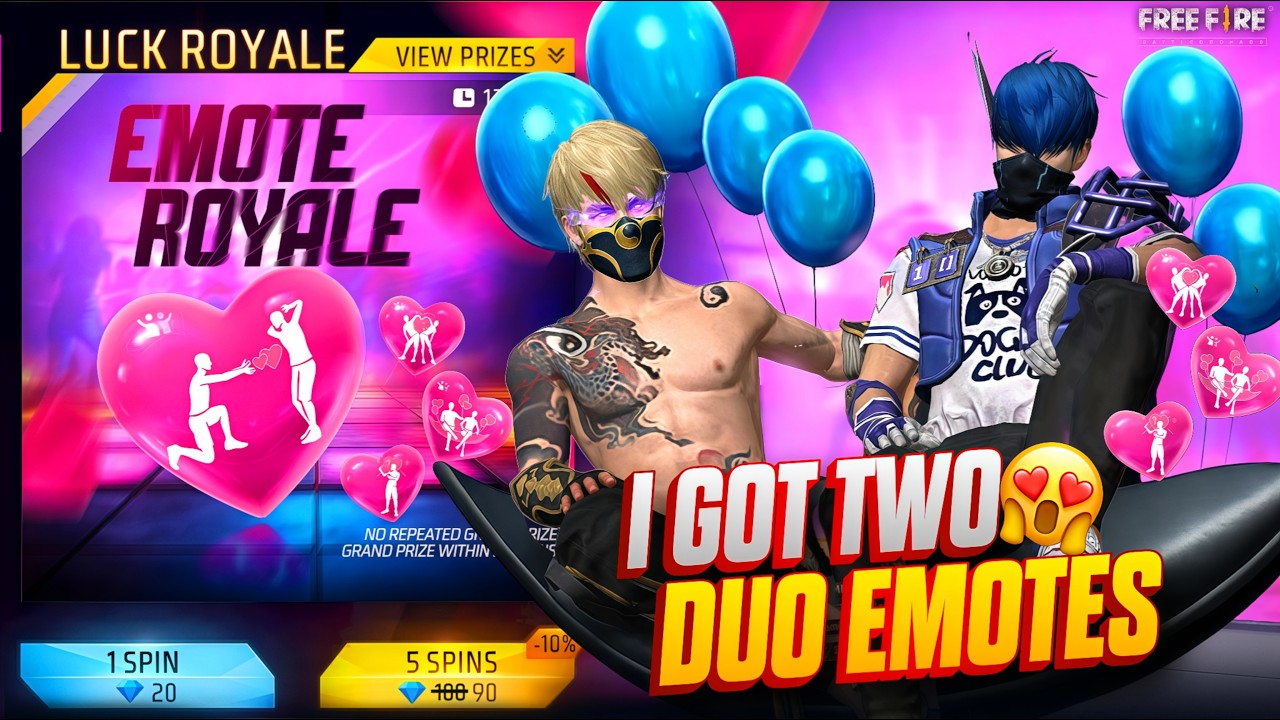 NEW EMOTE ROYAL SPIN 😉🔥||FREE FIRE NEW EVENT ||