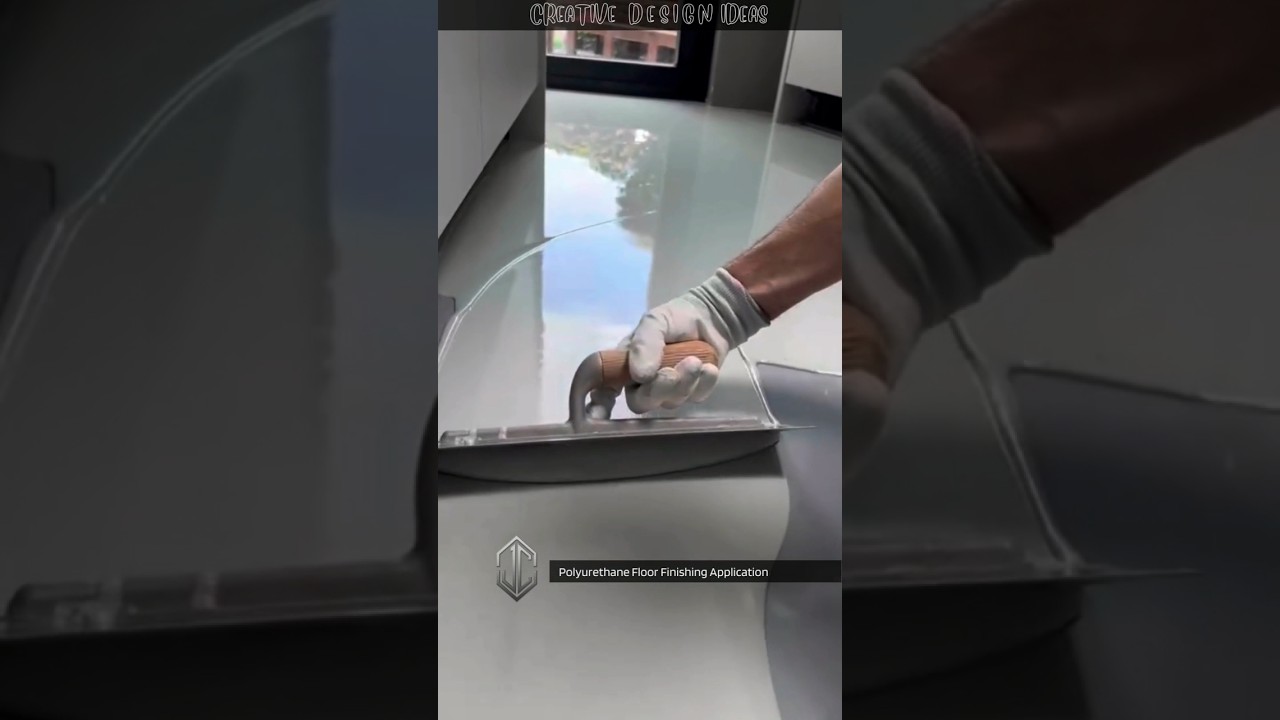 Polyurethane floor finishing application