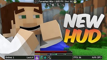 New Improved HUD in Minecraft - Slickest Looking HUD Mod Showcase
