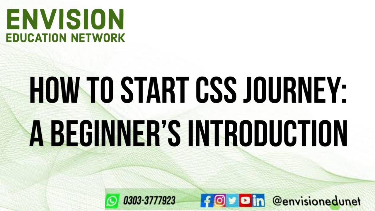 HOW TO START CSS JOURNEY: A BEGINNER'S INTRODUCTION | BASIC CSS GUIDE ...