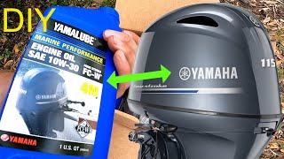 How To Change Oil &amp; Filter Yamaha 115 Outboard XB 2014+