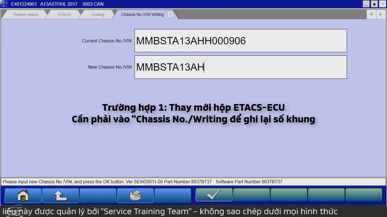 How to coding ETACS ECU? Coding cho hộp ECTAC Mitsubishi