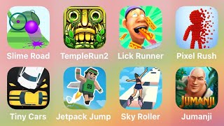 Slime Road, Temple Run 2, Lick Runner, Pixel Rush, Tiny Cars, Jetpack Jump, Sky Roller, Jumanji screenshot 4