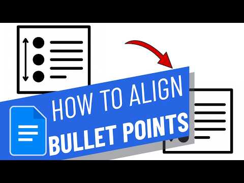 How to Align Indent Bullet Points in Google Docs