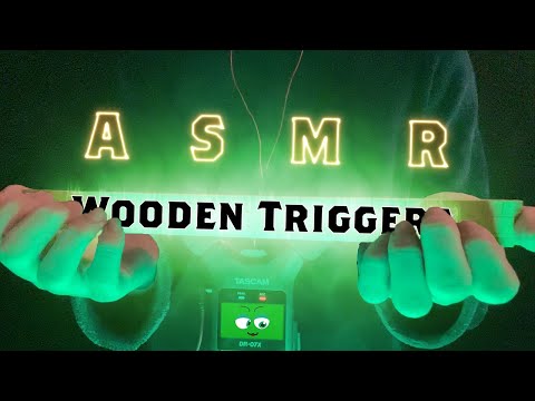 ｟ASMR｠館の木製ネイルタッピングでゾワゾワ睡眠🥱Wood tapping triggers for sleep & Brain Tingles/relaxation, nails,木,爪,日本,
