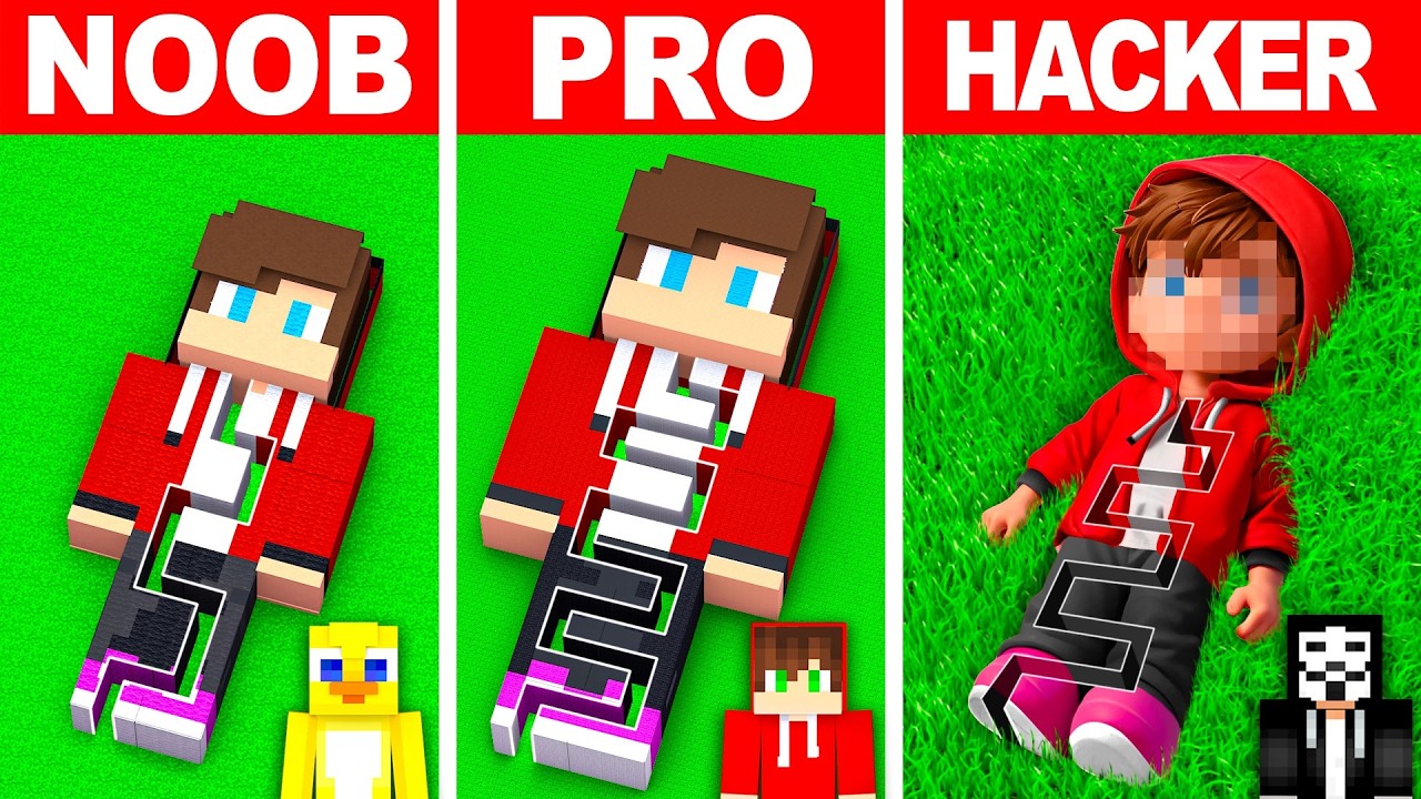 NOOB vs PRO JJ MAZE in Minecraft ! (Whats inside??)