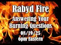 Rabyd Fire - Responding to Live Chat (08/19/25)