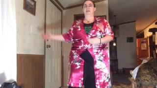 AliExpress review: Flowered Satin Robes for Bridal Party Photos