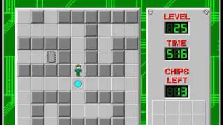 Chip's Challenge 1 Level 25 (Blink) - 435 seconds
