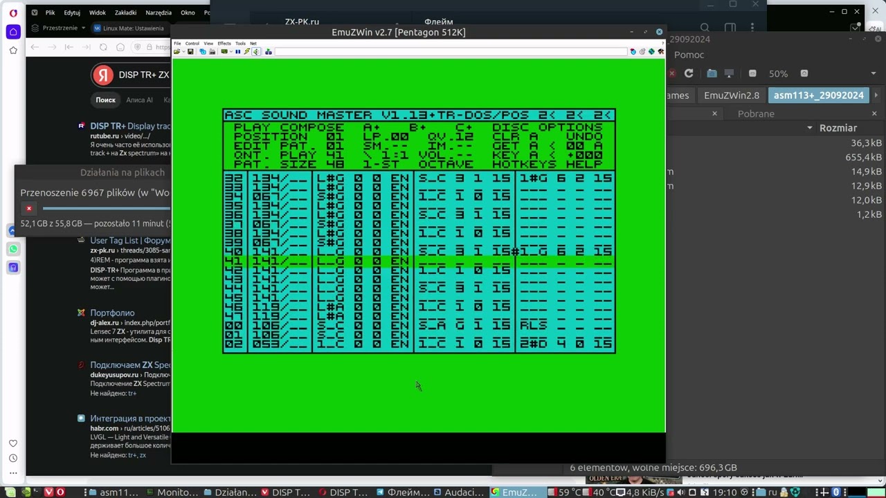 ASM 1 13 Sweet dreams Zx spectrum test TR DOS Linux - YouTube